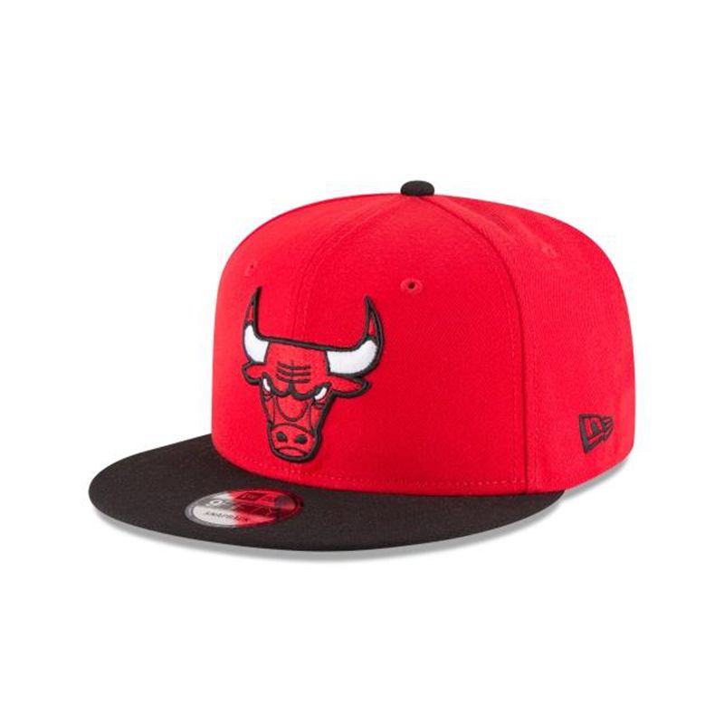 NBA Chicago Bulls 2tone 9Fifty Snapback (ZJV8402) - Red New Era Caps